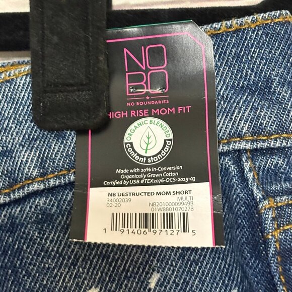 NWT NoBo High Rise Mom Fit Jean Shorts NWT Sz 15 - Picture 5 of 6